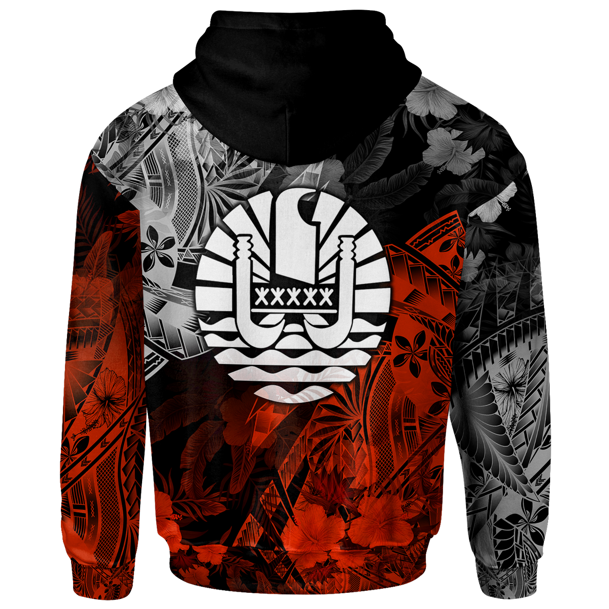 Tahiti Polynesian Custom Hoodie Vintage Polynesian Turtle - Polynesian Pride