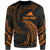 Tokelau Polynesian Custom Personalised Sweater - Orange Tribal Wave Unisex Orange - Polynesian Pride