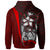 Kosrae Micronesian Custom Hoodie Red Turtle with Hook - Polynesian Pride