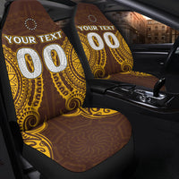 (Custom Personalised) Cook Islands Kukis Car Seat Covers - Tribal Pattern - LT12 - Polynesian Pride