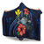 Hawaii Polynesian Hooded Blanket - Blue Turtle Hibiscus - Polynesian Pride