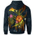 Papua New Guinea Polynesian Custom Zip up Hoodie Legend of Papua New Guinea (Blue) - Polynesian Pride