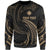 Marshall Islands Polynesian Custom Personalised Sweater - Gold Tribal Wave Unisex Gold - Polynesian Pride