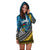 (Custom Personalised) Vanuatu Sanma Province Tribal Pattern Hoodie Dress - LT12 - Polynesian Pride