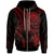 Federated States of Micronesia Custom Zip up Hoodie Coat of Arm with Red Turtle Unisex Red - Polynesian Pride