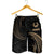 Pohnpei Polynesian Men's Short - Gold Tribal Wave - Polynesian Pride