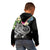 Fiji Polynesian Zip up Hoodie Summer Plumeria (Black) - Polynesian Pride