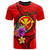 Hawaii Polynesian Custom T Shirt Floral With Seal Red Unisex Red - Polynesian Pride