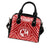 Tonga Shoulder Handbag - Tonga Seal With Polynesian Tattoo Style (Red) - Polynesian Pride