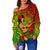 (Custom Personalised) Hawaii Hula Girl Reggae Women Off Shoulder Sweater - LT2 - Polynesian Pride