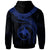 Papua New Guinea Polynesian Hoodie Papua New Guinea Waves (Blue) - Polynesian Pride