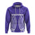 Custom Cook Islands Rarotonga Hoodie Purple Tribal Pattern LT12 - Polynesian Pride