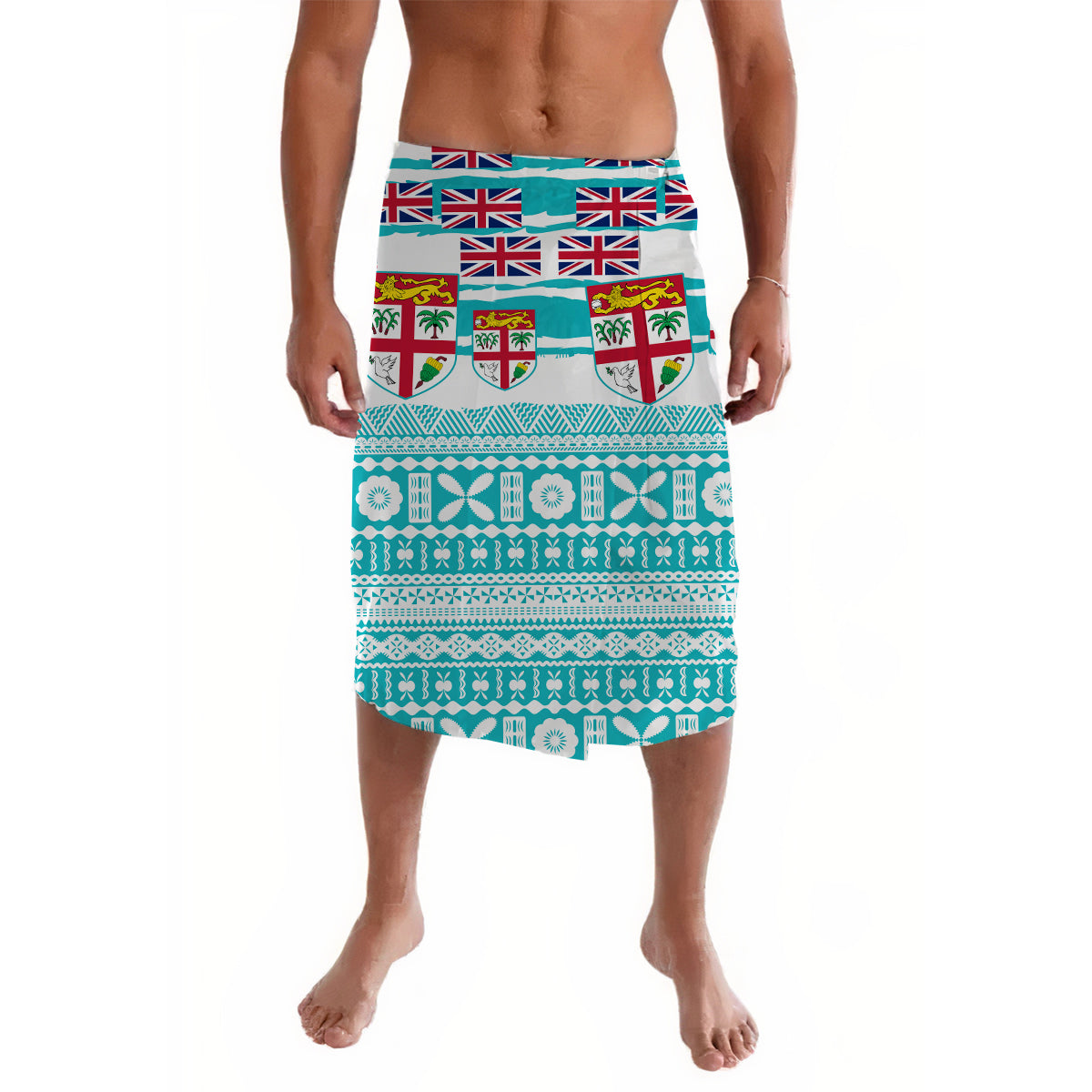 Fiji Polynesian Lavalava Pride Fiji Ver.01 LT13 Turquoise - Polynesian Pride