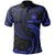 Samoa Polynesian Custom Polo Shirt Blue Tribal Wave Unisex Blue - Polynesian Pride