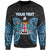 Fiji Polynesian Custom Personalised Sweater - Spirit Style Blue Unisex Blue - Polynesian Pride