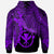 Polynesian Hawaii Custom Hoodie Tribal Wave Tattoo Purple - Polynesian Pride