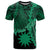 Nauru Polynesian Custom T Shirt Tribal Wave Tattoo Green Unisex Green - Polynesian Pride