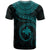 Papua New Guinea Polynesian Custom T Shirt Papua New Guinea Waves (Turquoise) - Polynesian Pride