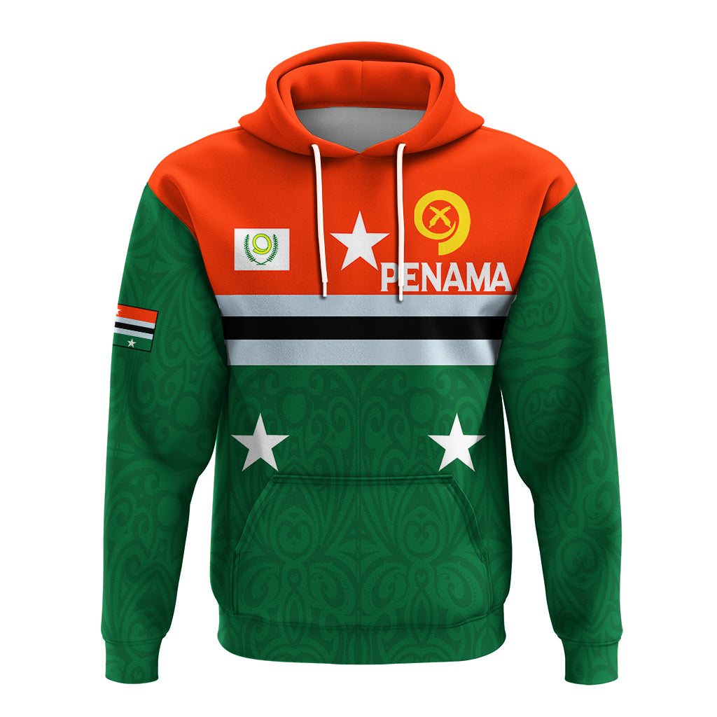 Custom Vanuatu Penama Province Hoodie Flag Style LT12 Green - Polynesian Pride