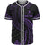 Yap Polynesian Custom Personalised Baseball Shirt - Purple Tribal Wave Unisex Purple - Polynesian Pride