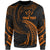 Kosrae Polynesian Custom Personalised Sweater - Orange Tribal Wave Unisex Orange - Polynesian Pride