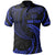 Fiji Polynesian Custom Polo Shirt Blue Tribal Wave Unisex Blue - Polynesian Pride