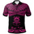 Tuvalu Custom Polo Shirt Polynesian Tattoo Pink Version Unisex Pink - Polynesian Pride