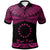 Cook Islands Custom Polo Shirt Polynesian Tattoo Pink Version Unisex Pink - Polynesian Pride