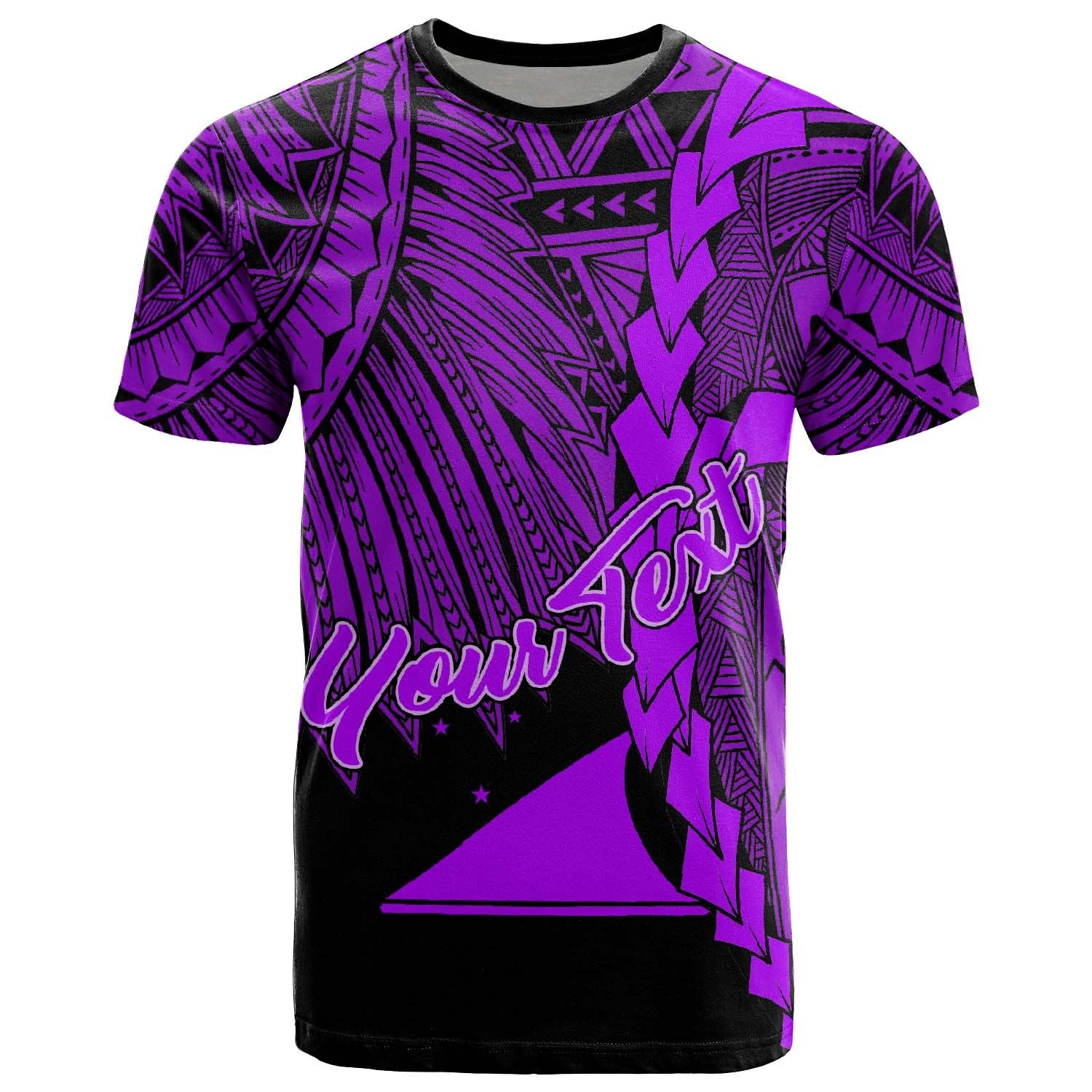 Tokelau Polynesian Custom T Shirt Tribal Wave Tattoo Purple Unisex Purple - Polynesian Pride