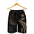 Hawaii Polynesian Men's Short - Gold Tribal Wave - Polynesian Pride