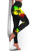 Hawaiian Kakau Flowers Polynesian Women's Leggings - AH - Polynesian Pride