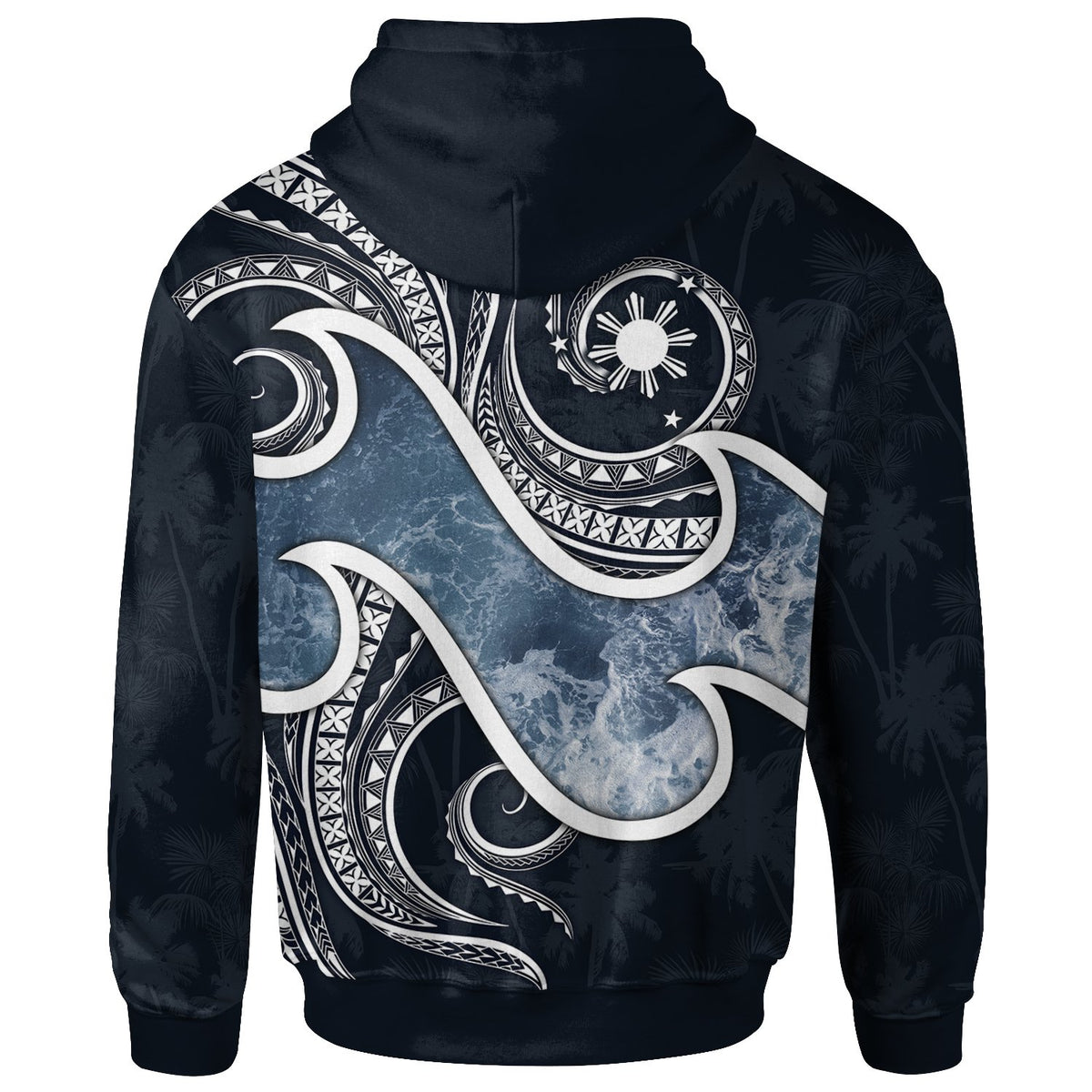 The Philippines Zip up Hoodie Ocean Style - Polynesian Pride