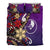 Yap Bedding Set - Tribal Flower With Special Turtles Purple Color - Polynesian Pride