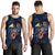 Tokelau Polynesian Men Tank Top - Blue Turtle Hibiscus Blue - Polynesian Pride