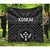 Kosrae Premium Quilt - Kosrae Flag In Polynesian Tattoo Style (Black) - Polynesian Pride