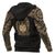 Samoa Polynesian Zip up Hoodie Gold Heart Shield - Polynesian Pride