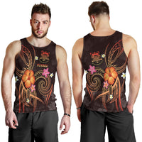 Tuvalu Polynesian Men's Tank Top - Legend of Tuvalu (Red) - Polynesian Pride