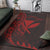 Kanaka Area Rug - Custom Personalised Polynesian Pattern Style Red Color - Polynesian Pride