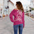 Breast Cancer Pink Ribbon Butterfly Polynesian Pink Version Women Off Shoulder Sweater - LT12 - Polynesian Pride