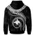 Papua New Guinea Polynesian Zip up Hoodie Papua New Guinea Waves (White) - Polynesian Pride