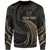 Fiji Polynesian Custom Personalised Sweater - Gold Tribal Wave Unisex Gold - Polynesian Pride