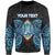 Guam Polynesian Custom Personalised Sweater - Spirit Style Blue Unisex Blue - Polynesian Pride