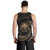 Federated States of Micronesia Custom Personalised Men's Tank Top - Gold Tribal Wave - Polynesian Pride