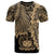 Samoa Polynesian Custom T Shirt Tribal Wave Tattoo Gold Unisex Gold - Polynesian Pride