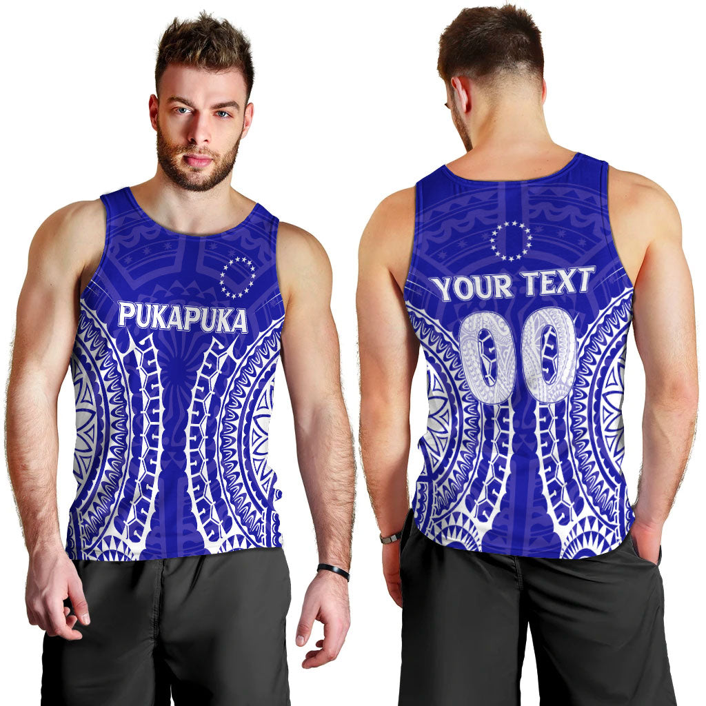 (Custom Personalised) Cook Islands Pukapuka Men Tank Top - Tribal Pattern - LT12 - Polynesian Pride