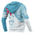 Fiji Polynesian Zip up Hoodie Fiji Flag with Coat of Arms - Polynesian Pride