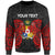 Tonga Polynesian Custom Personalised Sweater - Spirit Style Unisex Black - Polynesian Pride