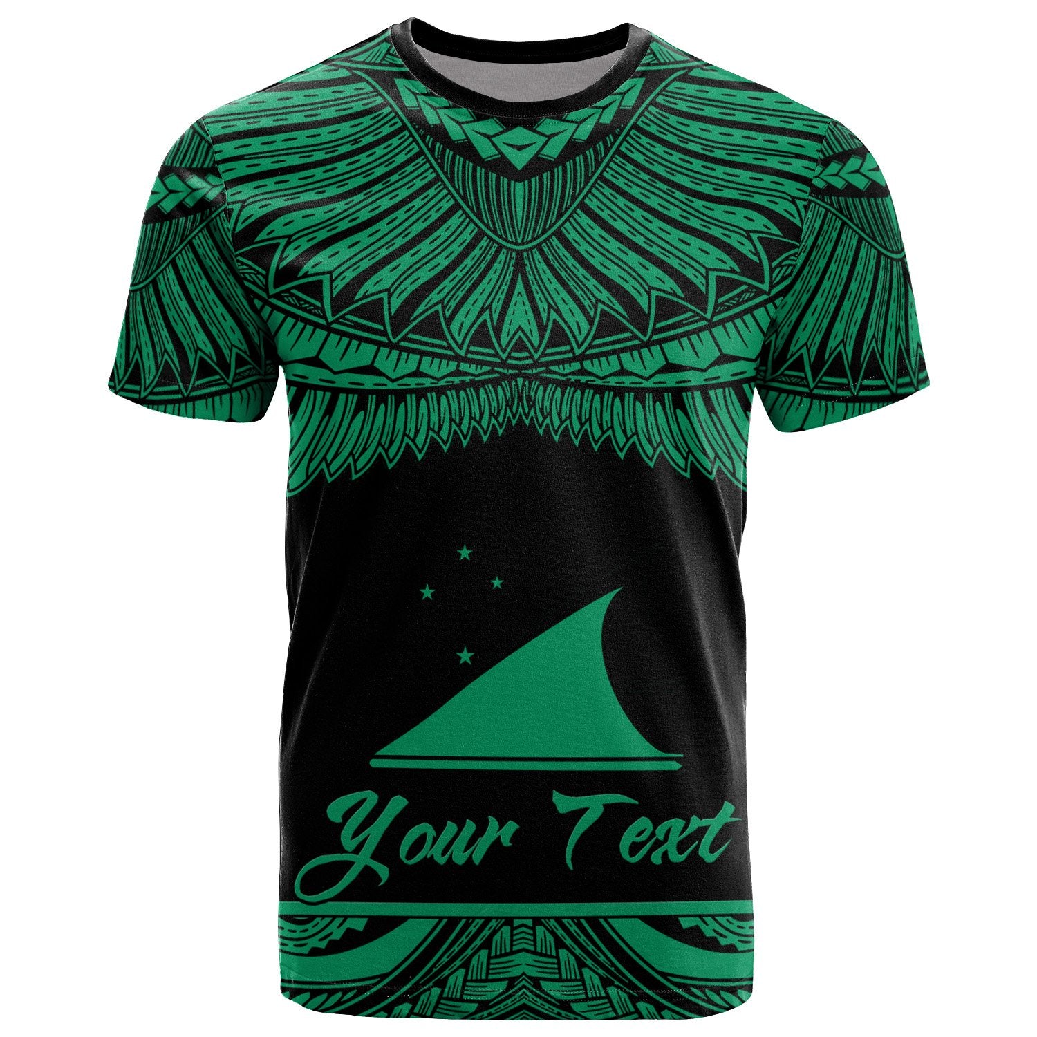 Tokelau Polynesian Custom T Shirt Tokelau Pride Green Version Unisex Green - Polynesian Pride