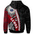 Samoa Polynesian Custom Zip up Hoodie Wave Tattoo - Polynesian Pride