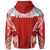 Tonga Polynesian Hoodie Pattern With Seal Red Version - Polynesian Pride